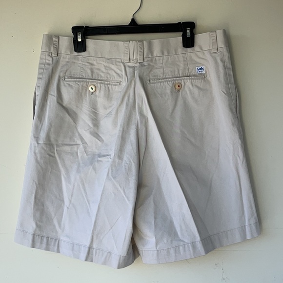 Southern Tide Mens Flat   Front Cream Short Waist Size 38 - Picture 7 of 14